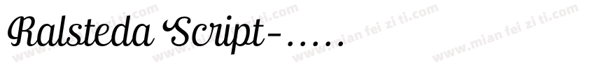 Ralsteda Script字体转换